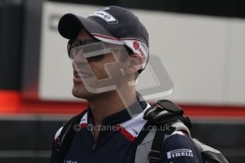 © Octane Photographic Ltd. 2011. Formula 1 World Championship – Italy – Monza – 11th September 2011. Race Day in the Paddock. Pastor Maldonado in the paddock on race morning. Digital Ref : 0193LW7D6903