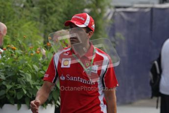 © Octane Photographic Ltd. 2011. Formula 1 World Championship – Italy – Monza – 11th September 2011. Race Day in the Paddock. Marc Gene test driver for Ferrari in the paddock. Digital Ref : 0193LW7D6944