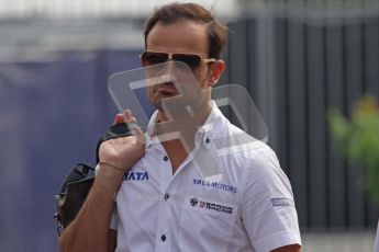 © Octane Photographic Ltd. 2011. Formula 1 World Championship – Italy – Monza – 11th September 2011. Race Day in the Paddock. Vitantonio Liuzzi walking through the paddock on race morning. Digital Ref : 0193LW7D6988