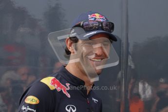 © Octane Photographic Ltd. 2011. Formula 1 World Championship – Italy – Monza – 11th September 2011. Race Day in the Paddock. Mark Webber before the race. Digital Ref : 0193LW7D7030
