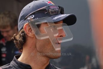 © Octane Photographic Ltd. 2011. Formula 1 World Championship – Italy – Monza – 11th September 2011. Race Day in the Paddock. Mark Webber before the race. Digital Ref : 0193LW7D7042