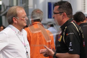 © Octane Photographic Ltd. 2011. Formula 1 World Championship – Italy – Monza – 11th September 2011. Race Day in the Paddock. Eric Boullier in the paddock before the race. Digital Ref : 0193LW7D7193