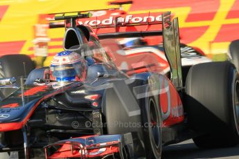© Octane Photographic Ltd. 2011. Formula 1 World Championship – Italy – Monza – 9th September 2011 – Jenson Button - Vodafone McLaren Mercedes MP4/26, Free practice 1 – Digital Ref : 0173CB1D1655