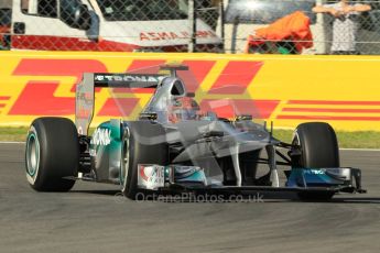 © Octane Photographic Ltd. 2011. Formula 1 World Championship – Italy – Monza – 9th September 2011 –  Michael Schumacher - Mercedes MGP W02, Free practice 1 – Digital Ref :  0173CB1D1681