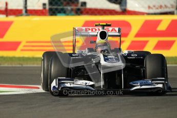 © Octane Photographic Ltd. 2011. Formula 1 World Championship – Italy – Monza – 9th September 2011 –  Pastor Maldonado - Williams FW 33, Free practice 1 – Digital Ref :  0173CB1D1740