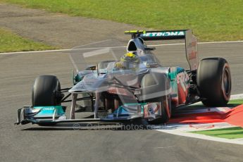 © Octane Photographic Ltd. 2011. Formula 1 World Championship – Italy – Monza – 9th September 2011 – Nico Rosberg - Mercedes MGP W02, Free practice 1 – Digital Ref : 0173CB1D1915