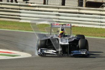 © Octane Photographic Ltd. 2011. Formula 1 World Championship – Italy – Monza – 9th September 2011 – Pastor Maldonado - Williams FW33,  Free practice 1 – Digital Ref :  0173CB1D1917