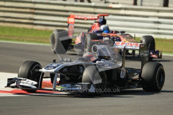 © Octane Photographic Ltd. 2011. Formula 1 World Championship – Italy – Monza – 9th September 2011 – Rubens Barrichello, Williams FW33 - Free practice 1 – Digital Ref : 0173CB1D2050