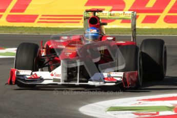 © Octane Photographic Ltd. 2011. Formula 1 World Championship – Italy – Monza – 9th September 2011 – Fernando Alonso - Ferrari F150, Free practice 1 – Digital Ref : 0173CB7D5789