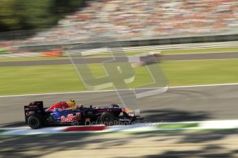 © Octane Photographic Ltd. 2011. Formula 1 World Championship – Italy – Monza – 9th September 2011 – Mark Webber, Red Bull Racing RB7 - Free practice 1 – Digital Ref : 0173CB7D5971