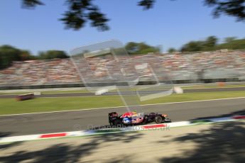 © Octane Photographic Ltd. 2011. Formula 1 World Championship – Italy – Monza – 9th September 2011 – Mark Webber, Red Bull Racing RB7 - Free practice 1 – Digital Ref :  0173CB7D6024