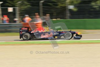 © Octane Photographic Ltd. 2011. Formula 1 World Championship – Italy – Monza – 9th September 2011 – Free practice 2, Red Bull RB7 - Mark Webber – Digital Ref : 0174CB1D2297