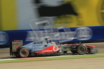 © Octane Photographic Ltd. 2011. Formula 1 World Championship – Italy – Monza – 9th September 2011, Vodafone McLaren Mercedes MP4/16 - Jenson Butto – Free practice 2 – Digital Ref : 0174CB1D2351