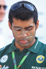 © Octane Photographic Ltd. 2011. Formula 1 World Championship – Italy – Monza – 9th September 2011 – Free practice 2, Karun Chandhock, Team Lotus – Digital Ref : 0174CB7D6092