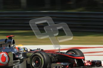 © Octane Photographic Ltd. 2011. Formula 1 World Championship – Italy – Monza – 9th September 2011 – Free practice 2, Vodafone McLaren Mercedes MP4/16 - Lewis Hamilton – Digital Ref :  0174CB7D6234