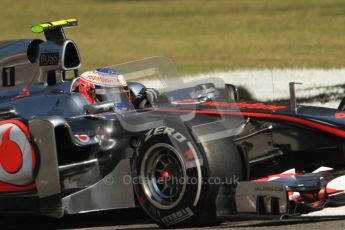 © Octane Photographic Ltd. 2011. Formula 1 World Championship – Italy – Monza – 9th September 2011, Vodafone McLaren Mercedes MP4/16 - Jenson Button – Free practice 2 – Digital Ref : 0174CB7D6269