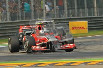 © Octane Photographic Ltd. 2011. Formula 1 World Championship – Italy – Monza – 10th September 2011 - Jerome d'Ambrosio, Marussia Virgin Racing – Free practice 3 – Digital Ref : 0175CB1D2457