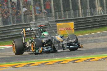© Octane Photographic Ltd. 2011. Formula 1 World Championship – Italy – Monza – 10th September 2011 – Heikki Kovalainen, Team Lotus T128 - Free practice 3 – Digital Ref : 0175CB1D2462
