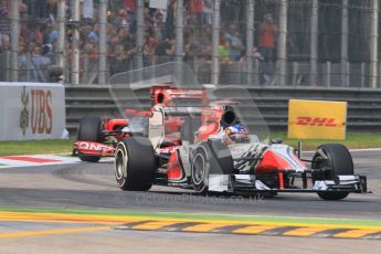 © Octane Photographic Ltd. 2011. Formula 1 World Championship – Italy – Monza – 10th September 2011 – Daniel Riciardo, HRT F111 Free practice 3 – Digital Ref : 0175CB1D2464