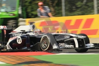 © Octane Photographic Ltd. 2011. Formula 1 World Championship – Italy – Monza – 10th September 2011, Rubens Barrichello, Williams FW33 – Free practice 3 – Digital Ref :  0175CB1D2550
