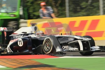 © Octane Photographic Ltd. 2011. Formula 1 World Championship – Italy – Monza – 10th September 2011, Rubens Barrichello, Williams FW33 – Free practice 3 – Digital Ref : 0175CB1D2550