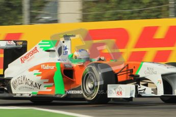 © Octane Photographic Ltd. 2011. Formula 1 World Championship – Italy – Monza – 10th September 2011 - Adrian Sutil, Force India VJM04 – Free practice 3 – Digital Ref : 0175CB1D2658