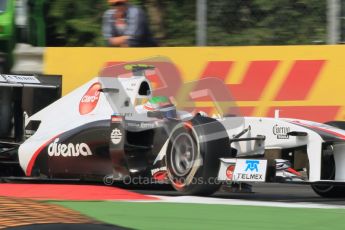 © Octane Photographic Ltd. 2011. Formula 1 World Championship – Italy – Monza – 10th September 2011, Sergio Perez, Sauber C30 – Free practice 3 – Digital Ref :  0175CB1D2728