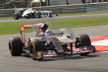 © Octane Photographic Ltd. 2011. Formula 1 World Championship – Italy – Monza – 11th September 2011 Sebastien Buemi, Torro Roso STR6 – Race outlap – Digital Ref : 0177CB7D7711