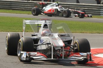 © Octane Photographic Ltd. 2011. Formula 1 World Championship – Italy – Monza – 11th September 2011 Kamui Kobayashi, Sauber C30 – Race outlap– Digital Ref :  0177CB7D7714