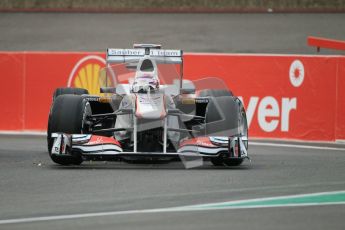 © Octane Photographic Ltd. 2011. Formula One Belgian GP – Spa – Friday 26th August 2011 – Free Practice 1, Kamui Kobayashi - Sauber R31. Digital Reference : 0163CB1D6903