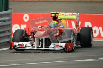 © Octane Photographic Ltd. 2011. Formula One Belgian GP – Spa – Friday 26th August 2011 – Free Practice 1, Felipe Massa - Ferrari F150. Digital Reference : 0163CB1D7003