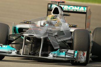 © Octane Photographic Ltd. 2011. Formula One Belgian GP – Spa – Friday 26th August 2011 – Free Practice 1, Michael Schumacher - Mercedes MGP W02. Digital Reference : 0163CB1D7027