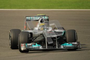 © Octane Photographic Ltd. 2011. Formula One Belgian GP – Spa – Friday 26th August 2011 – Free Practice 1, Nico Rosberg - Mercedes MGP W02. Digital Reference : 0163CB1D7030