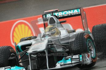 © Octane Photographic Ltd. 2011. Formula One Belgian GP – Spa – Friday 26th August 2011 – Free Practice 1, Michael Schumacher - Mercedes MGP W02. Digital Reference : 0163CB1D7123