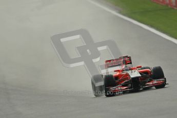 © Octane Photographic Ltd. 2011. Formula One Belgian GP – Spa – Friday 26th August 2011 – Free Practice 1, Timo Glock - Marussia Virgin Racing MVR02. Digital Reference : 0163CB1D7151