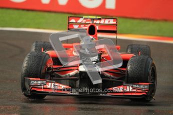 © Octane Photographic Ltd. 2011. Formula One Belgian GP – Spa – Friday 26th August 2011 – Free Practice 1, Jerome d'Ambrosio - Marussia Virgin Racing VMR02. Digital Reference : 0163CB1D7220