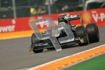 © Octane Photographic Ltd. 2011. Formula One Belgian GP – Spa – Friday 26th August 2011 – Free Practice 1, Karun Chandhock - Team Lotus TL128. Digital Reference : 0163CB1D7234