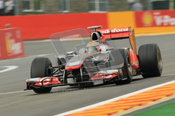 © Octane Photographic Ltd. 2011. Formula One Belgian GP – Spa – Friday 26th August 2011 – Free Practice 1, Lewis Hamilton - McLaren MP4/26. Digital Reference : 0163CB1D7266