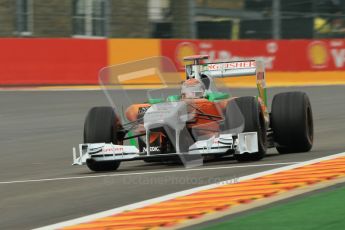 © Octane Photographic Ltd. 2011. Formula One Belgian GP – Spa – Friday 26th August 2011 – Free Practice 1, Adrian Sutil - Force India VJM04. Digital Reference : 0163CB1D7267
