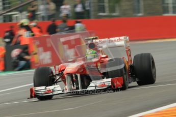 © Octane Photographic Ltd. 2011. Formula One Belgian GP – Spa – Friday 26th August 2011 – Free Practice 1, Felipe Massa - Ferrari F150. Digital Reference : 0163CB1D7282