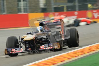 © Octane Photographic Ltd. 2011. Formula One Belgian GP – Spa – Friday 26th August 2011 – Free Practice 1, Jamie Alguersuari - Torro Roso STR6. Digital Reference : 0163CB1D7290