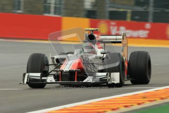 © Octane Photographic Ltd. 2011. Formula One Belgian GP – Spa – Friday 26th August 2011 – Free Practice 1, Viantonio Liutzi - HRT F111. Digital Reference : 0163CB1D7299
