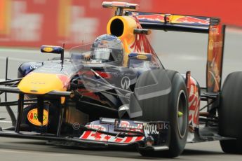 © Octane Photographic Ltd. 2011. Formula One Belgian GP – Spa – Friday 26th August 2011 – Free Practice 1, Sebastian Vettel - Red Bull RB7. Digital Reference : 0163CB1D7321