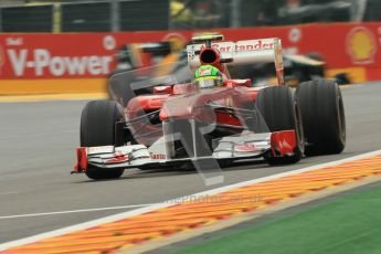 © Octane Photographic Ltd. 2011. Formula One Belgian GP – Spa – Friday 26th August 2011 – Free Practice 1, Felipe Massa - Ferrari F150. Digital Reference : 0163CB1D7327