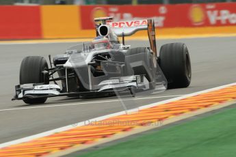 © Octane Photographic Ltd. 2011. Formula One Belgian GP – Spa – Friday 26th August 2011 – Free Practice 1, Rubens Barrichello - Williams FW33. Digital Reference : 0163CB1D7332