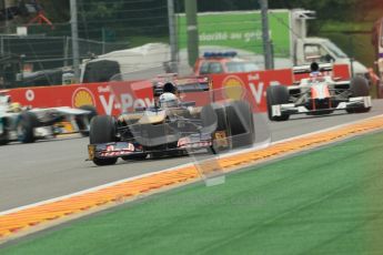 © Octane Photographic Ltd. 2011. Formula One Belgian GP – Spa – Friday 26th August 2011 – Free Practice 1, Sebastien Buemi - Torro Roso STR6. Digital Reference : 0163CB1D7343