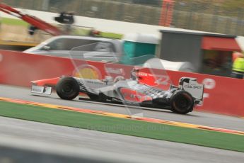 © Octane Photographic Ltd. 2011. Formula One Belgian GP – Spa – Friday 26th August 2011 – Free Practice 1, Daniel Ricciardo - HRT F111. Digital Reference : 0163CB7D0395