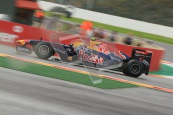 © Octane Photographic Ltd. 2011. Formula One Belgian GP – Spa – Friday 26th August 2011 – Free Practice 1, Mark Webber - Red Bull RB7. Digital Reference : 0163CB7D0453