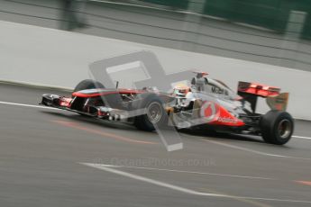 © Octane Photographic Ltd. 2011. Formula One Belgian GP – Spa – Friday 26th August 2011 – Free Practice 1, Lewis Hamilton - McLaren MP4/26. Digital Reference : 0163CB7D0476