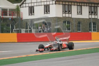 © Octane Photographic Ltd. 2011. Formula One Belgian GP – Spa – Friday 26th August 2011 – Free Practice 1, Jenson Button - Vodafone McLaren Mercedes MP4/26. Digital Reference : 0163CB7D0520